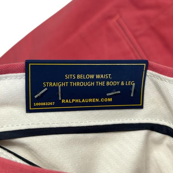 Polo Ralph Lauren Stretch Straight Fit Chino Shorts NWT Men's Sz 30 Red Preppy - Picture 4 of 10